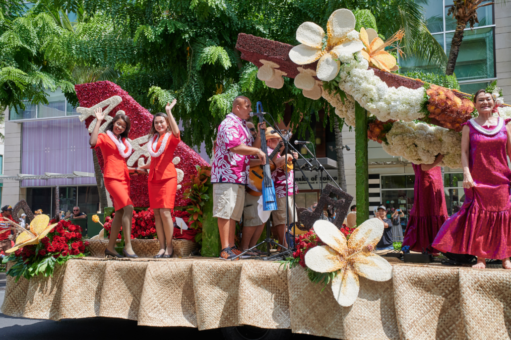 Aloha Festivals Floral Parade in Waikiki